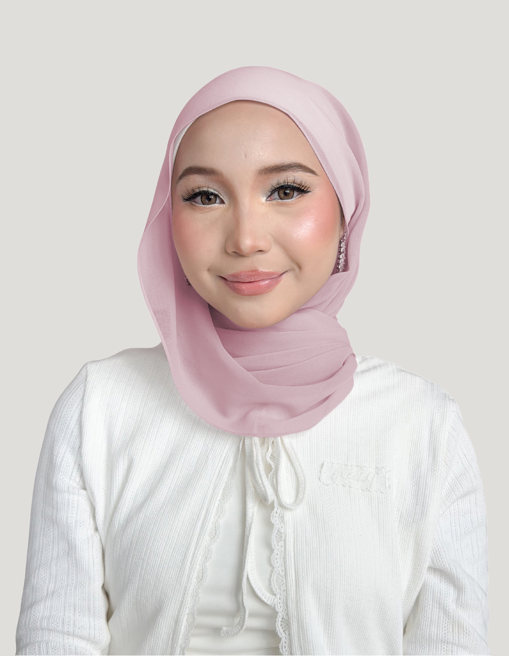 (Essential) Chiffon Silk in Mauve Shadow | Guzel KL