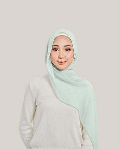 Chiffon Silk in Mint Merry | Guzel KL