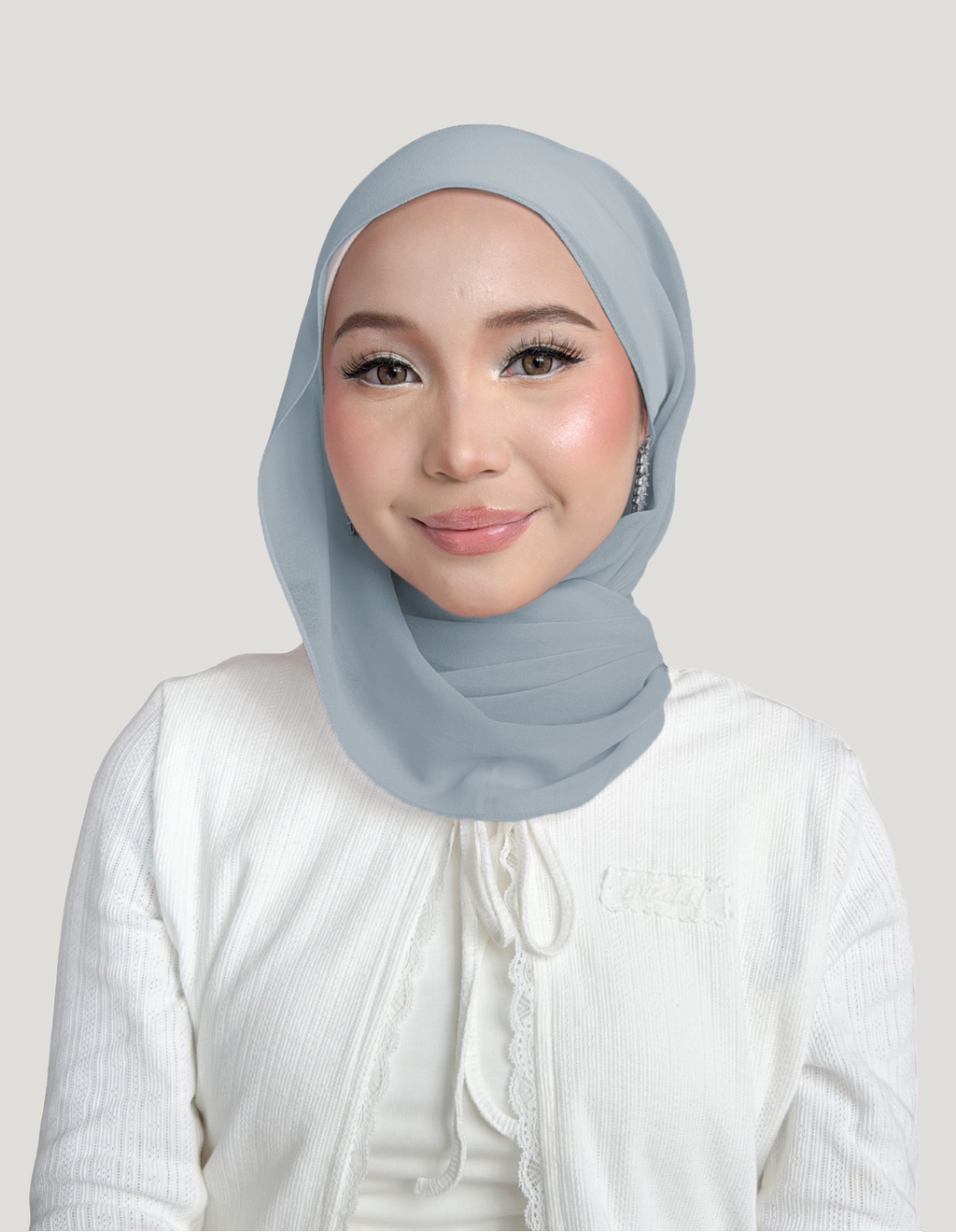 (Essential) Chiffon Silk in Moonmist | Guzel KL