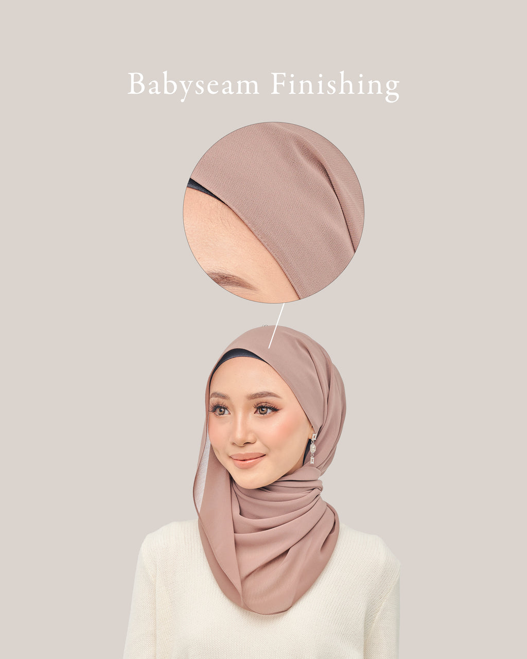 Nawra BABYSEAM in Heather | Guzel KL