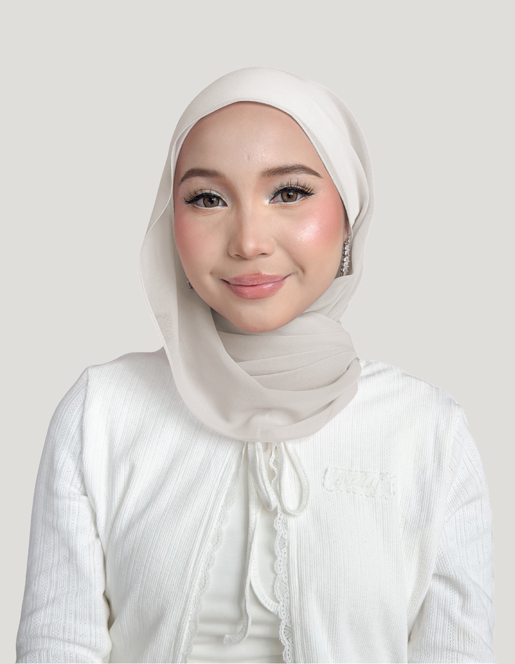 (Essential) Chiffon Silk in Neige | Guzel KL