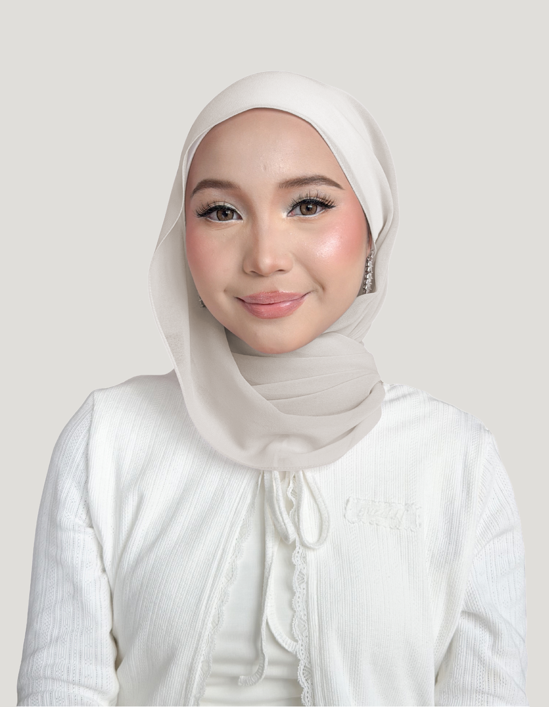 (Essential) Chiffon Silk in Neige | Guzel KL
