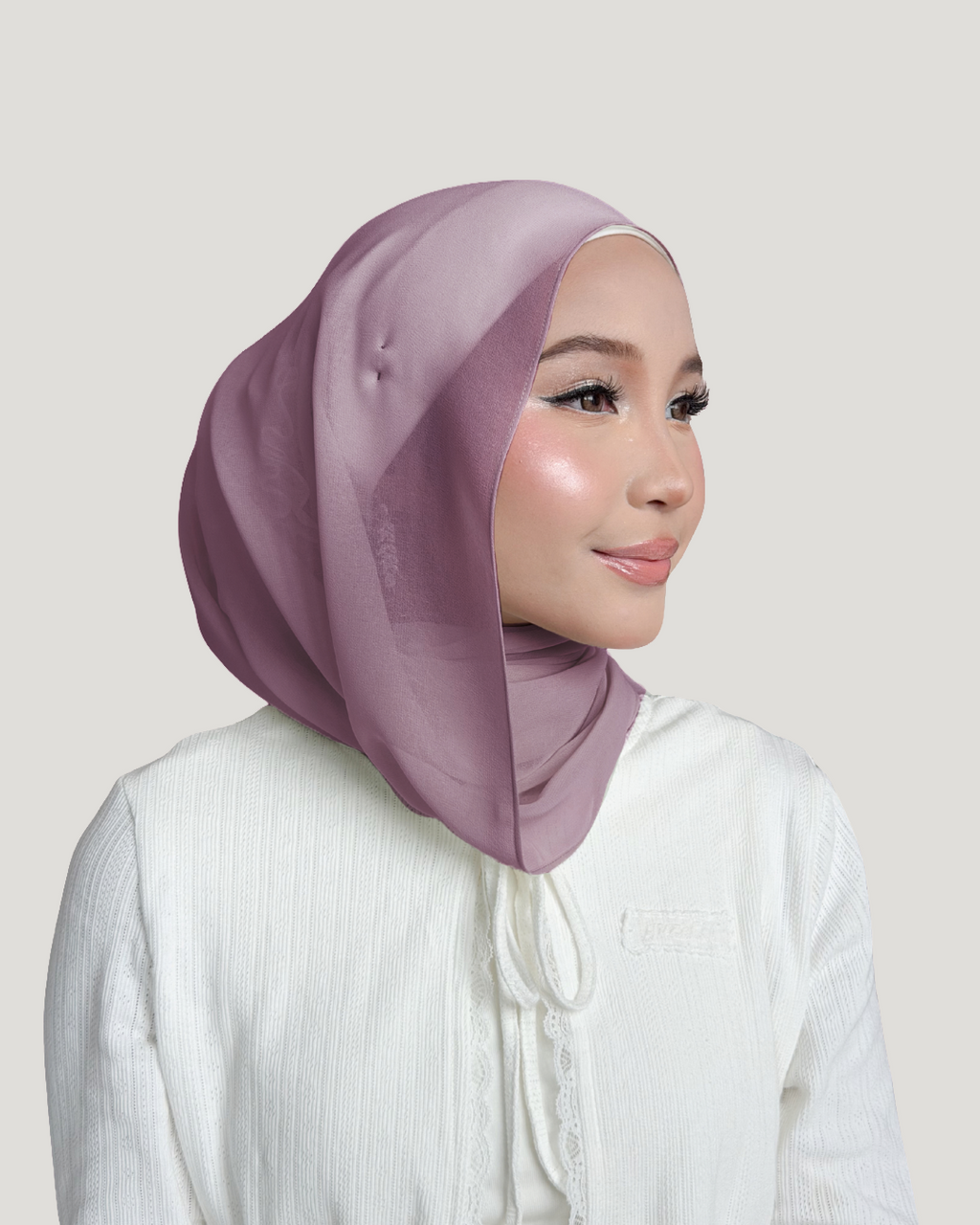 (Essential) Chiffon Silk in Orchid | Guzel KL