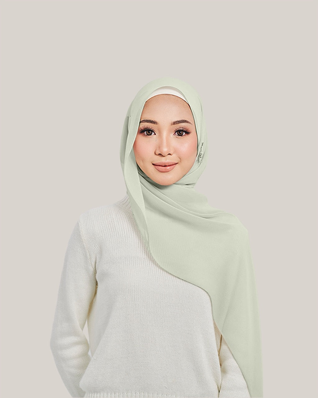 Chiffon Silk in Paris Green | Guzel KL