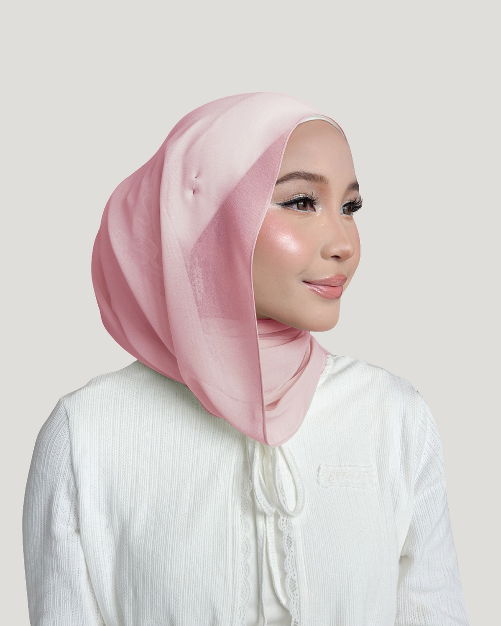 (Essential) Chiffon Silk in Pinkett | Guzel KL