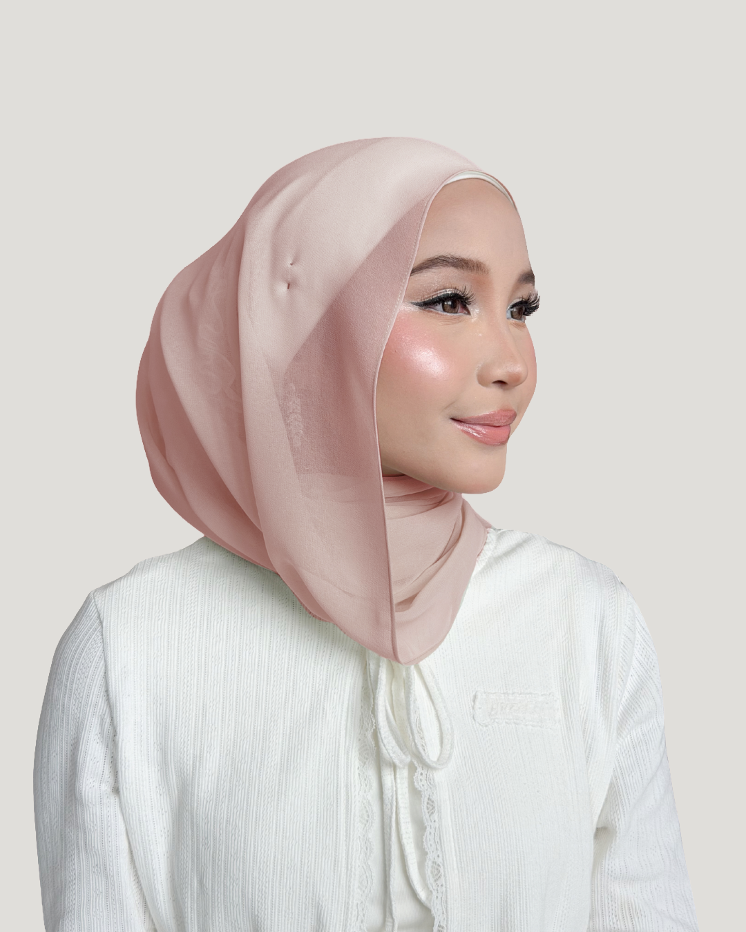 (Essential) Chiffon Silk in Pink Whisper | Guzel KL