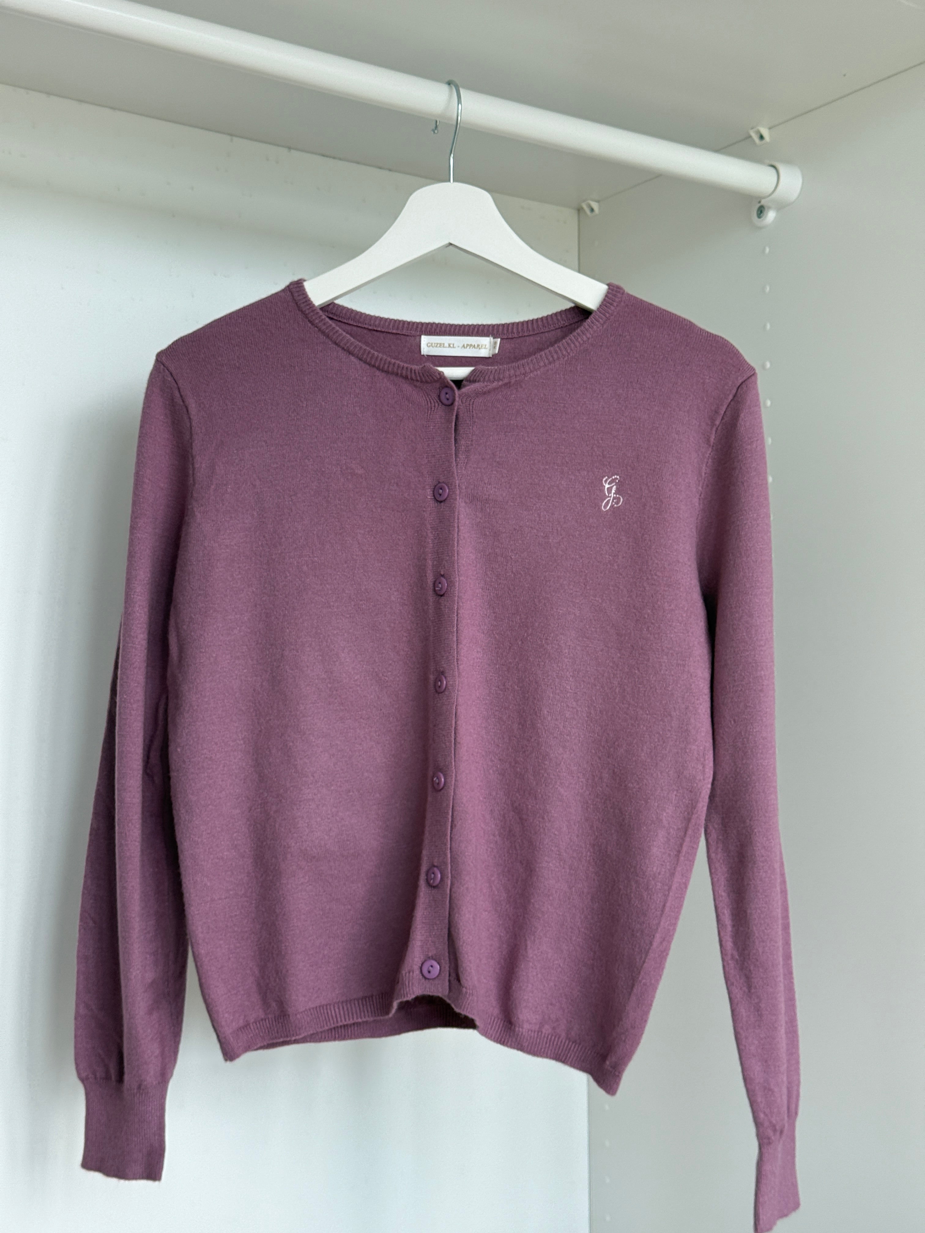 (TOP) Cardigan in Purple
