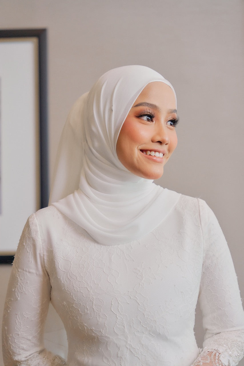 Defect Bridal Wear Pearl Chiffon (Babyseam) | Guzel KL