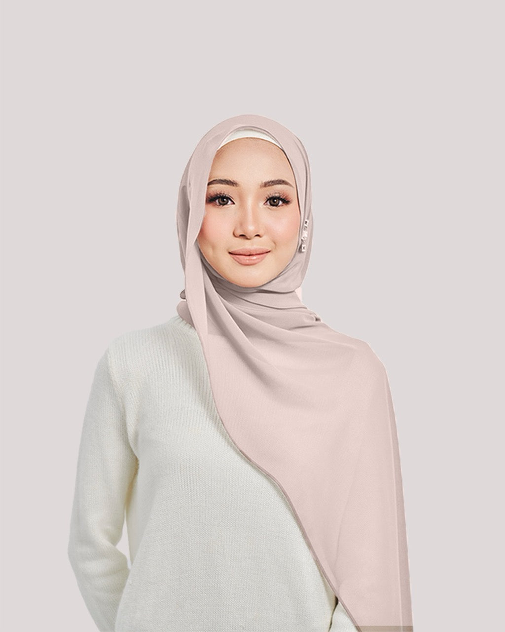 Chiffon Silk in Radiant Rose | Guzel KL