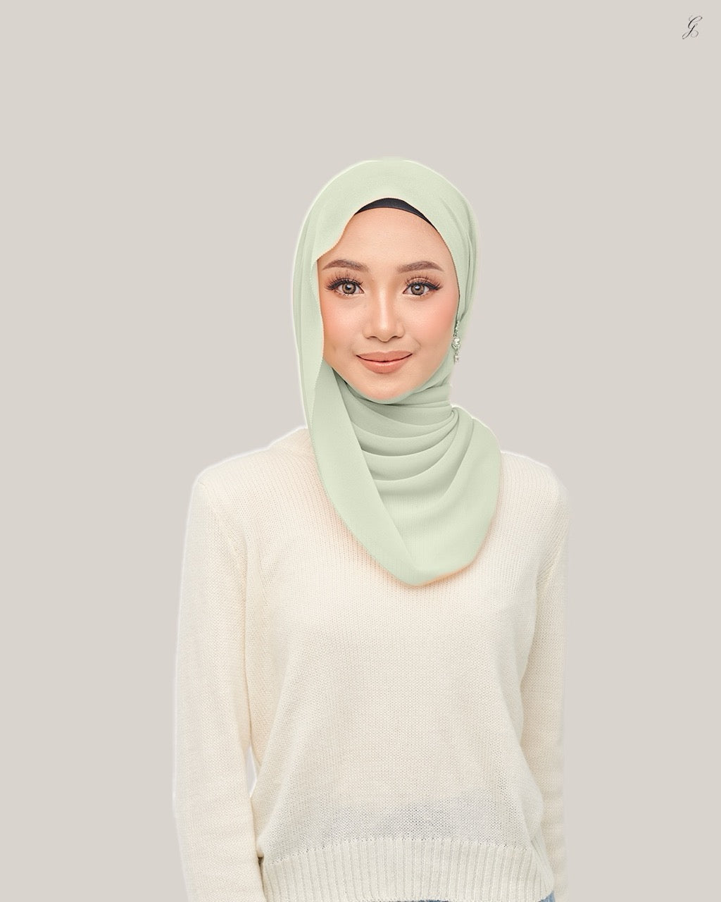 Nawra EYELASH in Sage Clover | Guzel KL