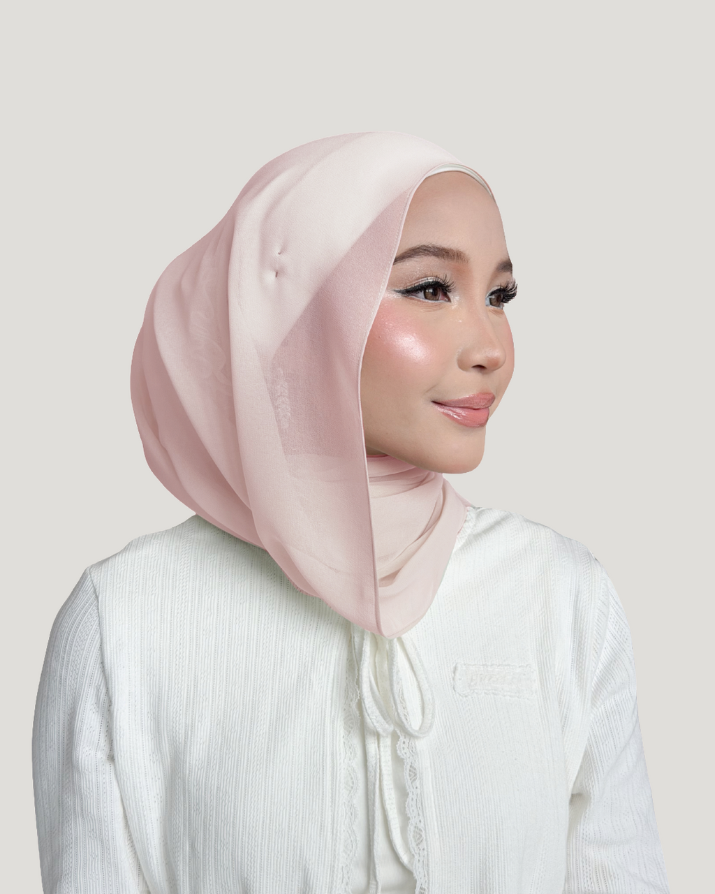 (Essential) Chiffon Silk in Sakura | Guzel KL