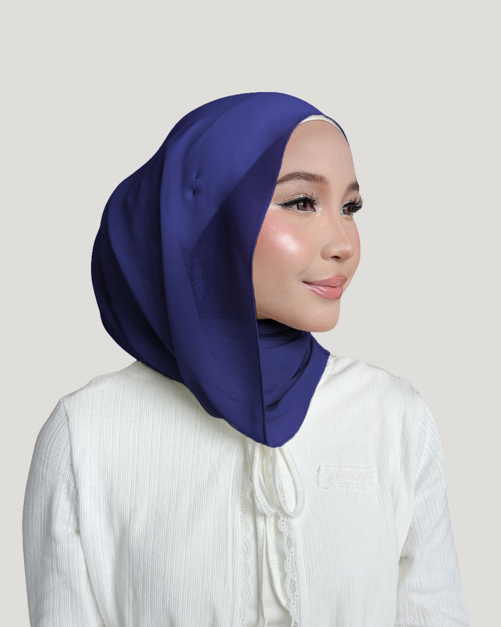 (Essential) Chiffon Silk in Sapphire Dawn | Guzel KL