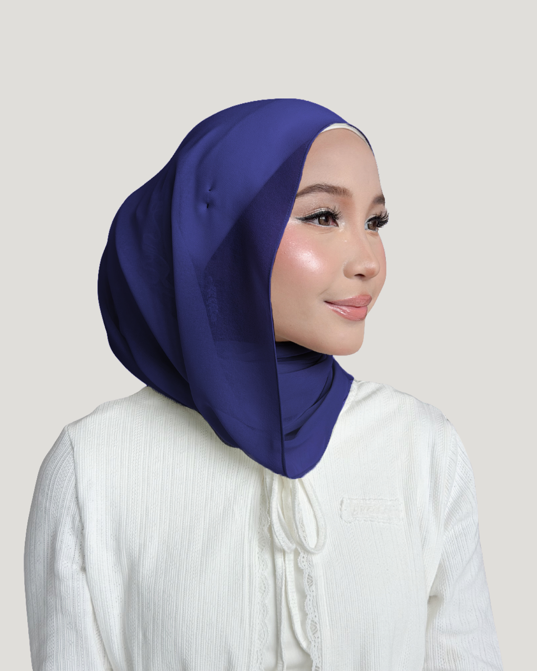 (Essential) Chiffon Silk in Sapphire Dawn | Guzel KL