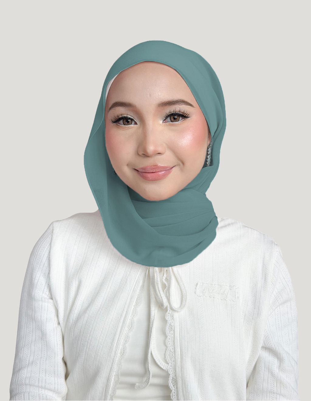 (Essential) Chiffon Silk in Sea Glass | Guzel KL