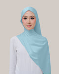Satin Silk in Silvery Blue | Guzel KL