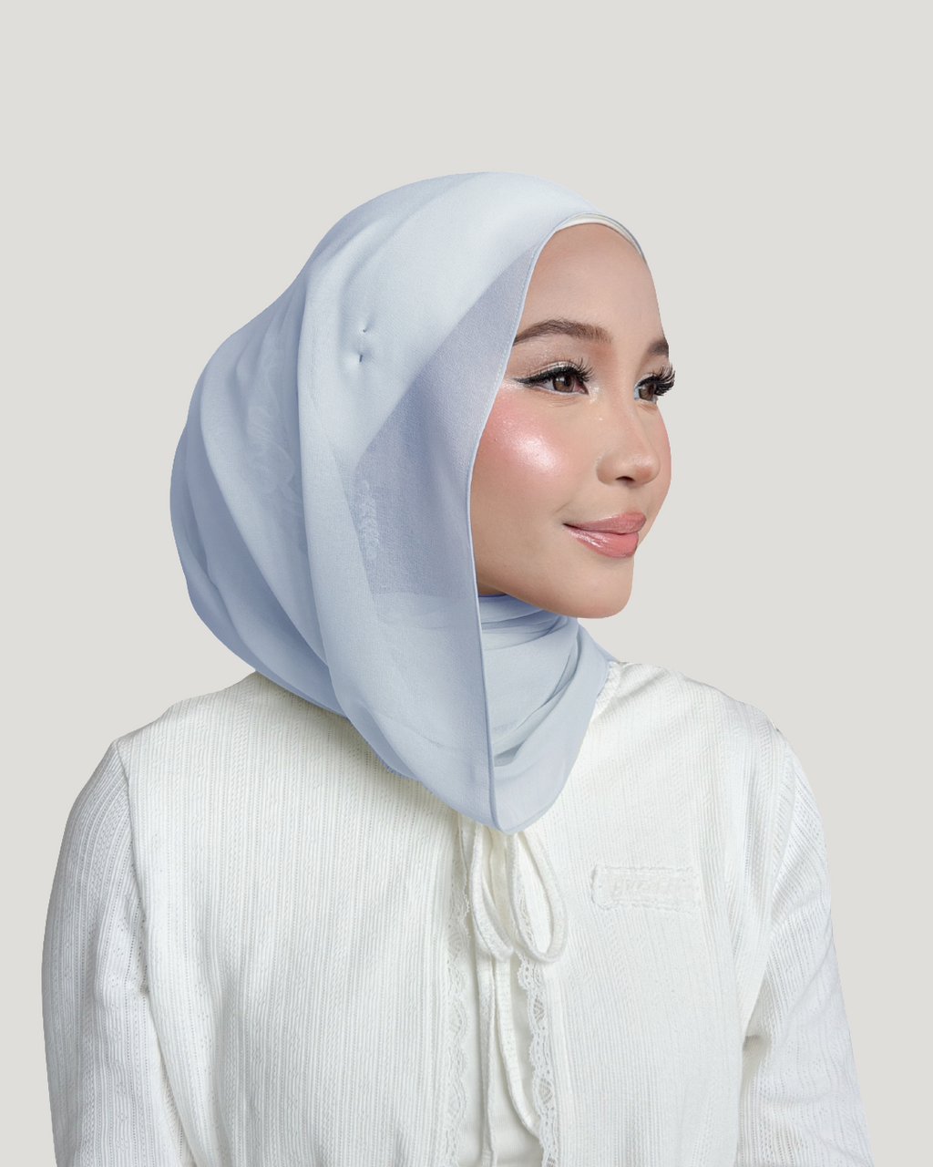 (Essential) Chiffon Silk in Skyveil | Guzel KL
