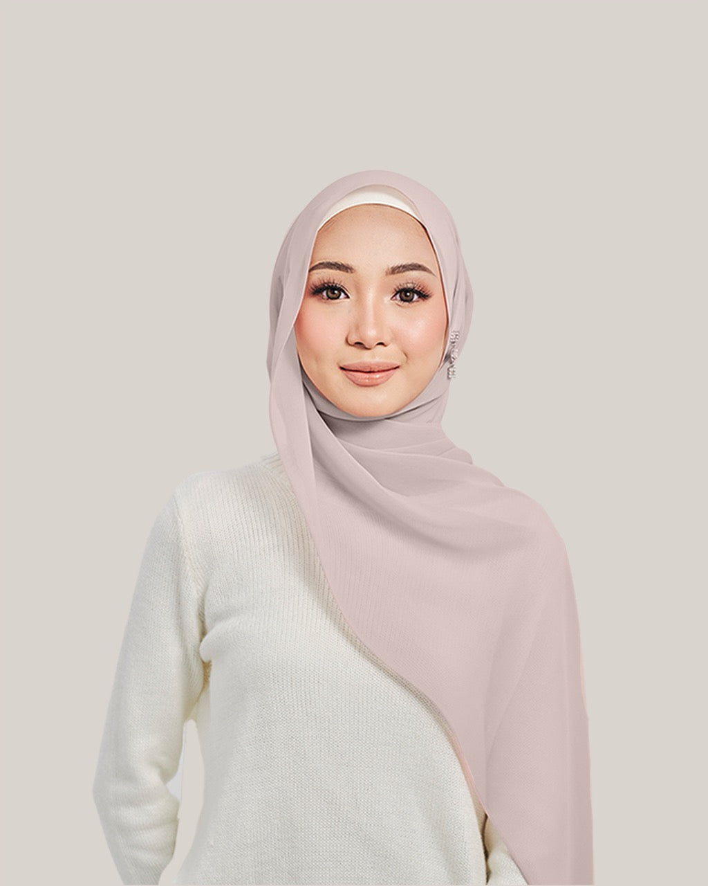Chiffon Silk in Soft Berry | Guzel KL