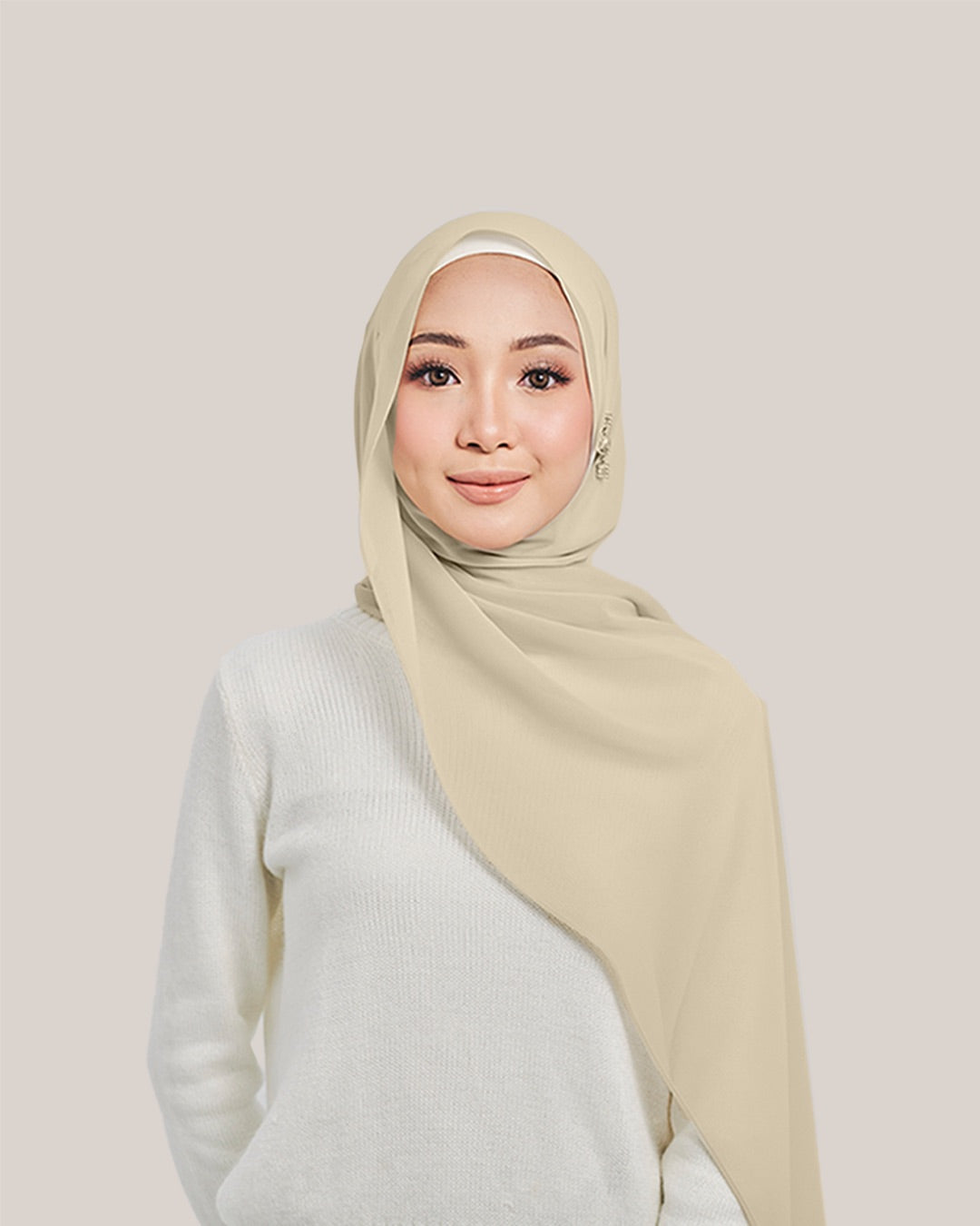 Chiffon Silk in ⁠⁠Soft Pancakes   | Guzel KL
