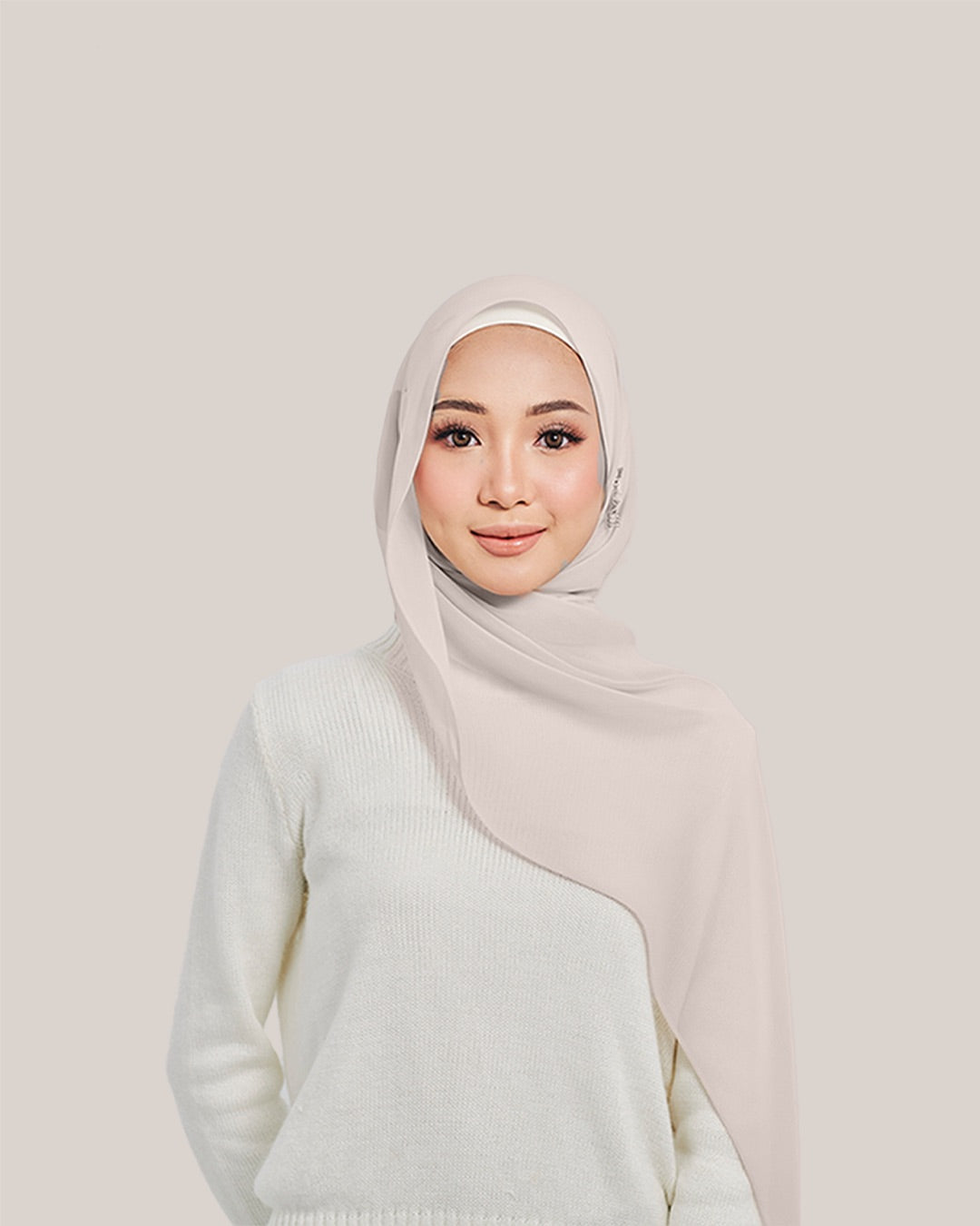 Chiffon Silk in Tea Solace | Guzel KL