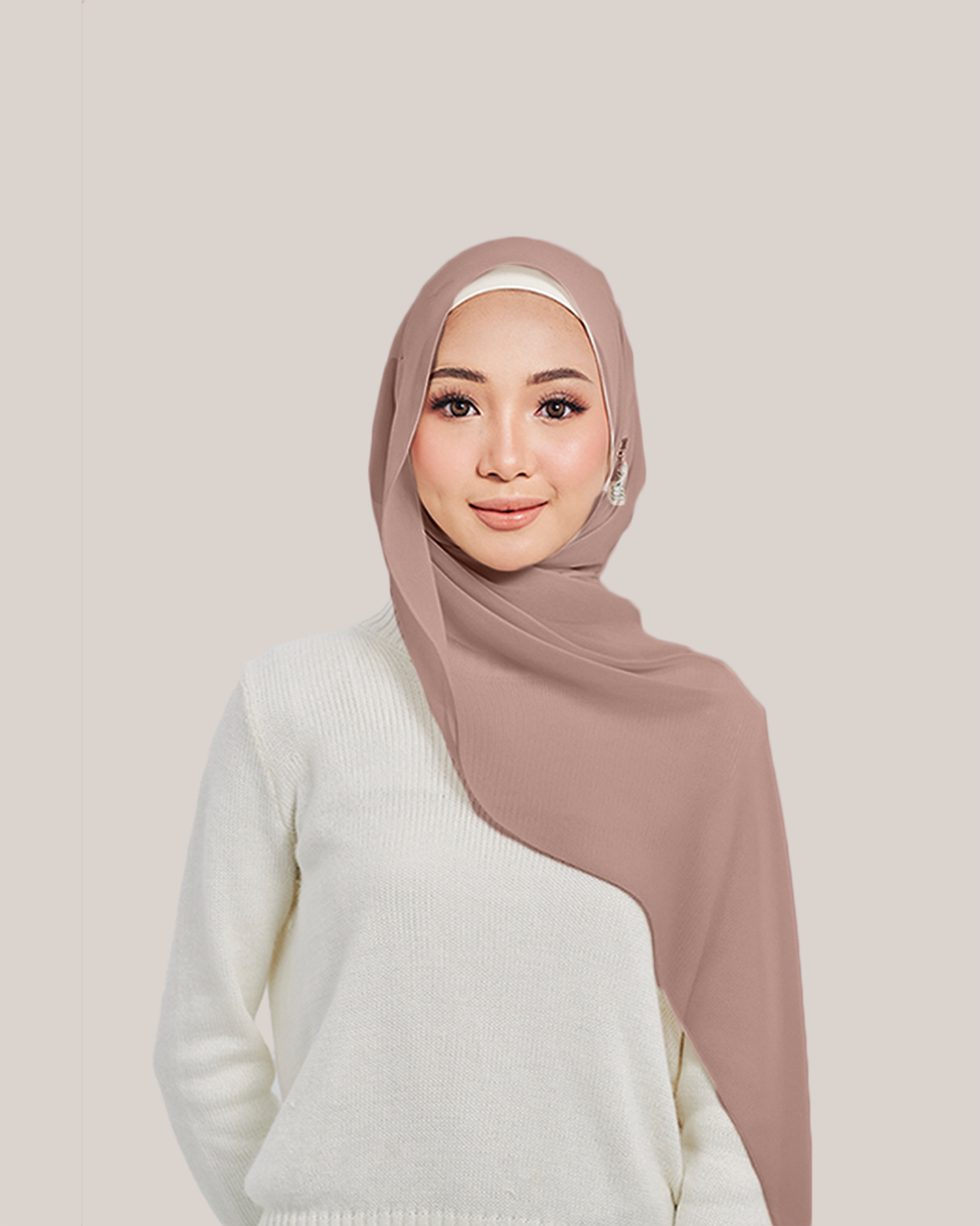 Chiffon Silk in Tiramisu | Guzel KL
