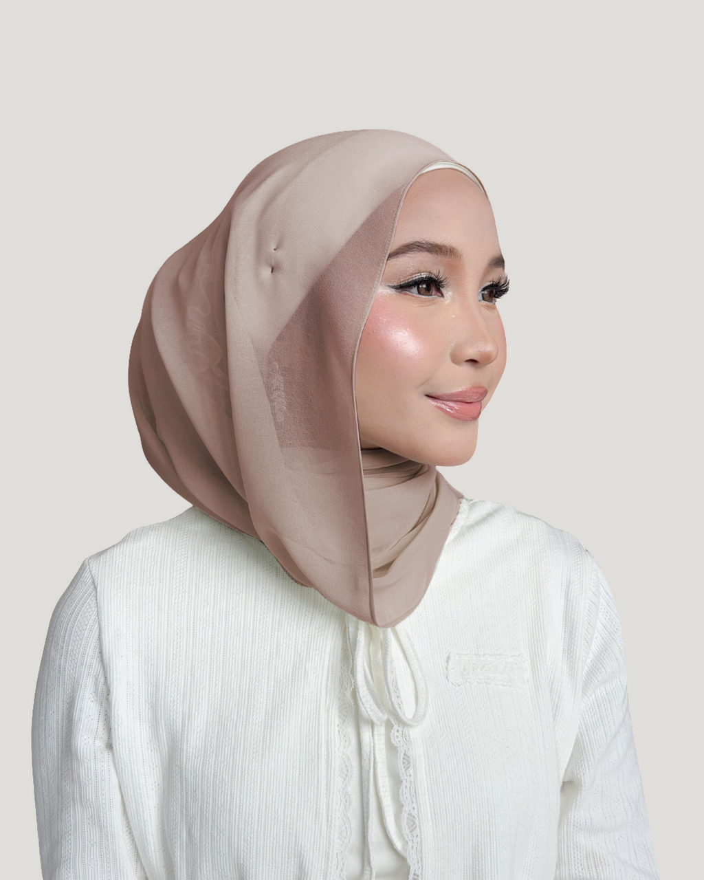 (Essential) Chiffon Silk in Truffle | Guzel KL