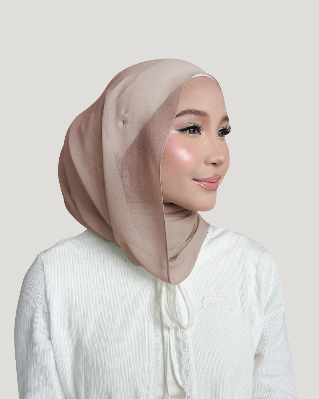 (Essential) Chiffon Silk in Truffle | Guzel KL