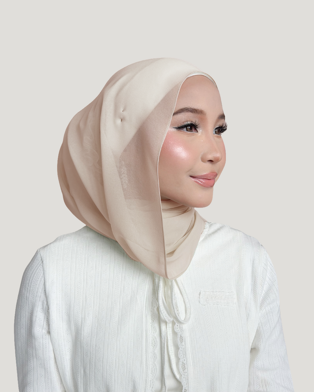 (Essential) Chiffon Silk in Wheat | Guzel KL