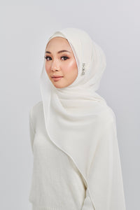 Chiffon Silk in Offwhite | Guzel KL